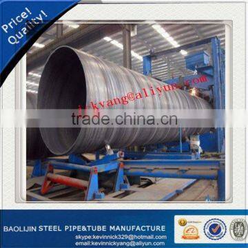 black welded spiral steel pipe