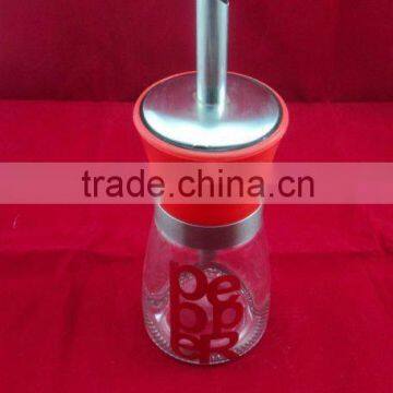 sesame oil glass bottle with oil stopper, benne oil bottle