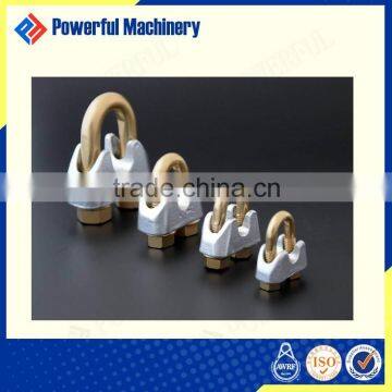 DIN1142 YELLOW GALVANIZED MALLEABLE WIRE ROPE CLIP