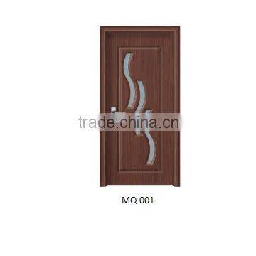 Blessing Interior PVC mdf wooden glass design door