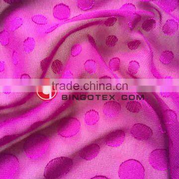 polyester chiffon polka dot jacquard dress fabrics