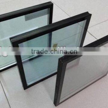 silver white reflective double glazing glass for door inserts