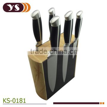 High qualily Magnetic Knife Block and S.S hollow handle knife set