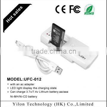 fashionable micro USB aa aaa battery charger