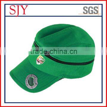 Fashion design custom mens 100%cotton military flat cap