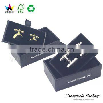 New Design Revolving Lid Paper Packaging Cardboard Display Cufflink Box