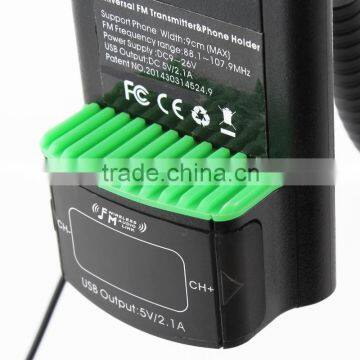 FM Transmitter Car Kit, RoadTune Universal Hands-free In-Car Kit With Car Charger Holder For IPhone Samsung Galxy Nexus photo-4