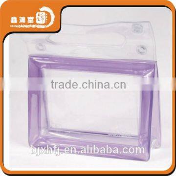 Colorful Clear Transparent Cosmetic Pvc Bag With Zipper and Handle photo-3