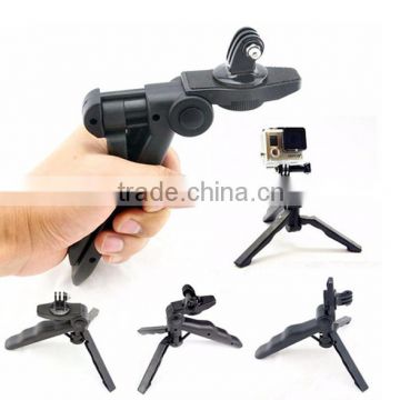 Factory Portable Mini Plastic Foldable Photography Tripod Desk Mounting Bracket for Gopros Camera