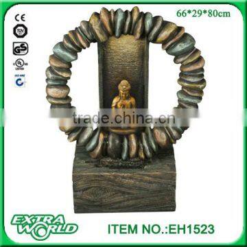 Resin Garden Ganesh Three Layer Waterfall Fountain