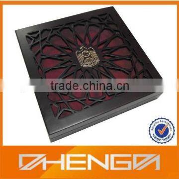 High quality Arabic Laser Engraved Box Display Wood Box