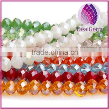 New arrival Bead glass mixed colors AB 8mm bicone.