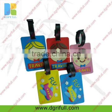 Hot bulk silicone luggage tag