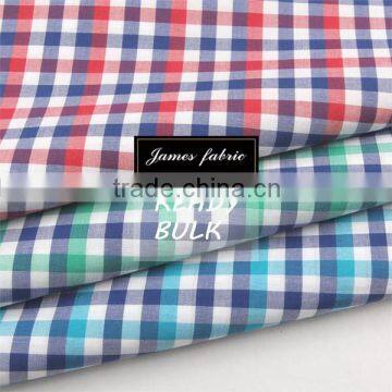 100% Cotton Spring/Summer Shirting & Dress Fabric, Cotton Colorful Check Fabric series one