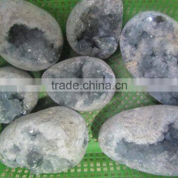 Charming Natural Blue Celestine Stone Crystal Geode for Hot Sale photo-6