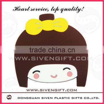 hot sell Japan's cartoon promotion soft pvc cup coaster