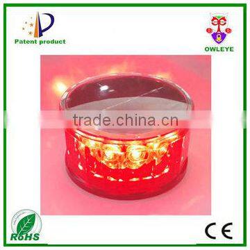 Car Led Solar Warning Rotating Light With Magnet