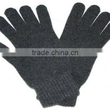 Men's Black 100 Cashmere Gloves