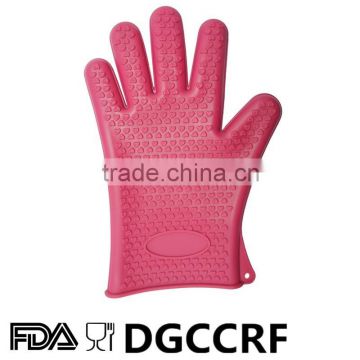 Slip-resistant Design and Grill,cooking Usage silicone rubber oven mitts