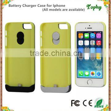 Factory supply wholesale phone cover for iphone 5s extended battery charger cases high capacity