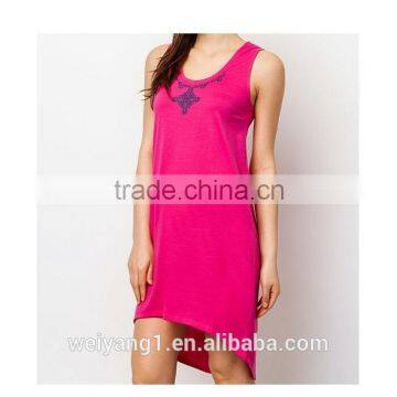 Wholesale Women Essential Printed Tail Dress Sleevesless Casual Wear Women Dress photo-2