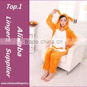 Hot sale adult and kid animal onesie costume super soft lovely adult kangaroo pyjamas