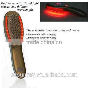 home use 3 in 1 Laser+ Electric current+led light magic combs beard brush wholesale