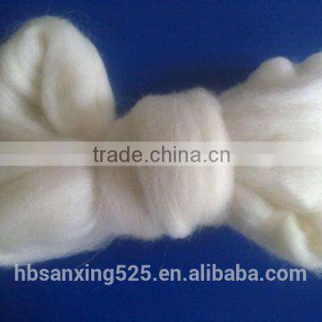 Australia short wool tops, fineness:64s length :45-60mm, raw white color.