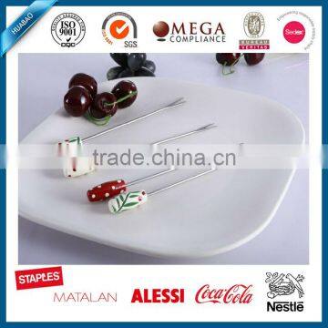 High Quality Cute Stainless Steel Hot Pot Fork, Bbq Fork for 2016 Christmas Gift