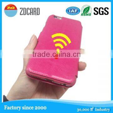 RFID blocking cell phone case with business card holder