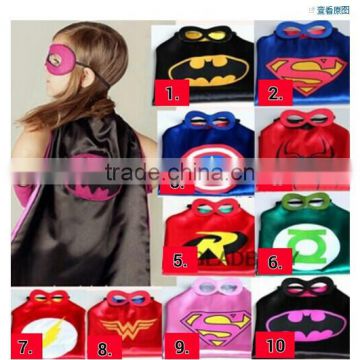 (Factory) Superhero cape mask Super hero costumes for kid