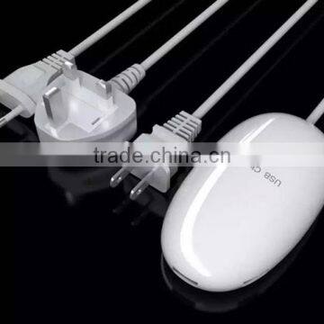 The Mouse Shape Fashional 3 USB Charger Ports Socket photo-2