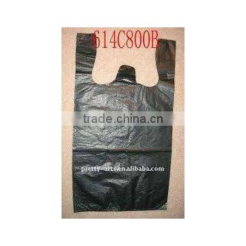 black woven plastic bag