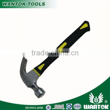 CW075GA Amercian type forged claw hammer with plastic-coating handle