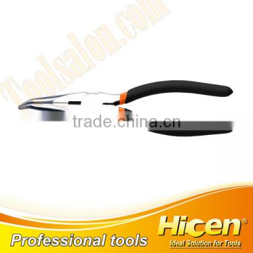 Bi-Color Dipped Handle American Type Bent Nose Pliers