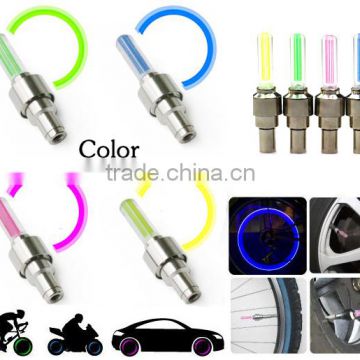 2014 NEW Fireflies LED Flashing Flash Valve Sealing Cap Lights for Car Bike Wheel Set