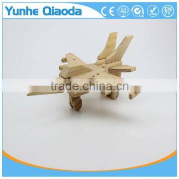 Wood 3D Vehicle Puzzles Warcraft 3D Woodcraft Kit Assemble Paint DIY 3D Puzzle Toys for Kids Adults the Best Birthday Gift photo-2