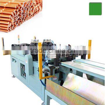 Automatic copper capillary tube cutting and end forming machine