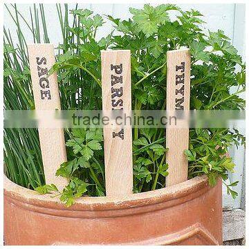 natural wooden plant labels