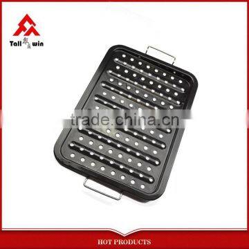 Professional-Grade Stainless Steel Non-stick BBQ Grill Topper Pan photo-4