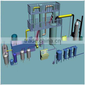 High Tech Waste Engine Oil Refinery Distillation Plant Getting Yellow Color Oil photo-2