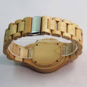 Your Branded Wrist Watches Quartz Limited Edition Maple Wood Watches