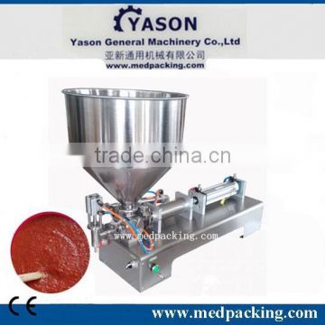 100-1000ml sticky paste liquid cream horizontal pneumatic filling machine