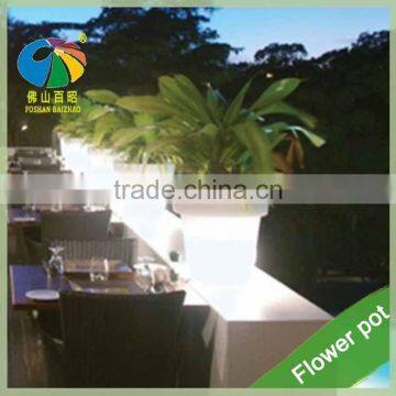 Exchange Color RGB Glow LED Lighting Garden Flower Pots for Shop Decoration