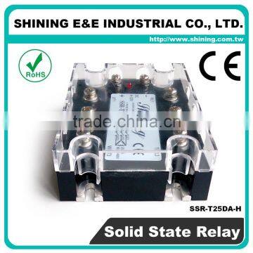 SSR-T25DA With Cover 24VDC DC 25A 3 Phase Solid State Relay SSR photo-6