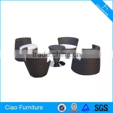 Outdoor Synthetic Rattan Furniture 4 Seated Leisure Table And Chairs photo-2