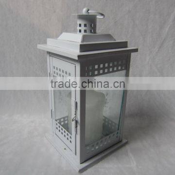 white powder painted iron sheet lantern