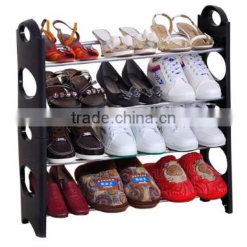 4 Tiers Utility Shoe Rack Shoe Storage Organizer Cabinet