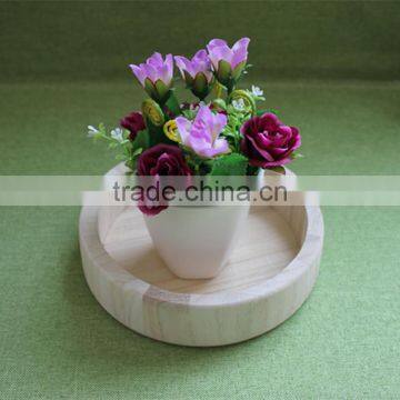 Round Tray Round Wooden Serving Tray Round Mirror Tray Round Wooden Tray for Home photo-5