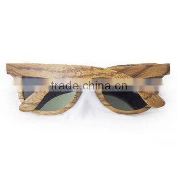 China Wooden Sunglasses 2017, Colorful Zebra Wood Eye Glasses